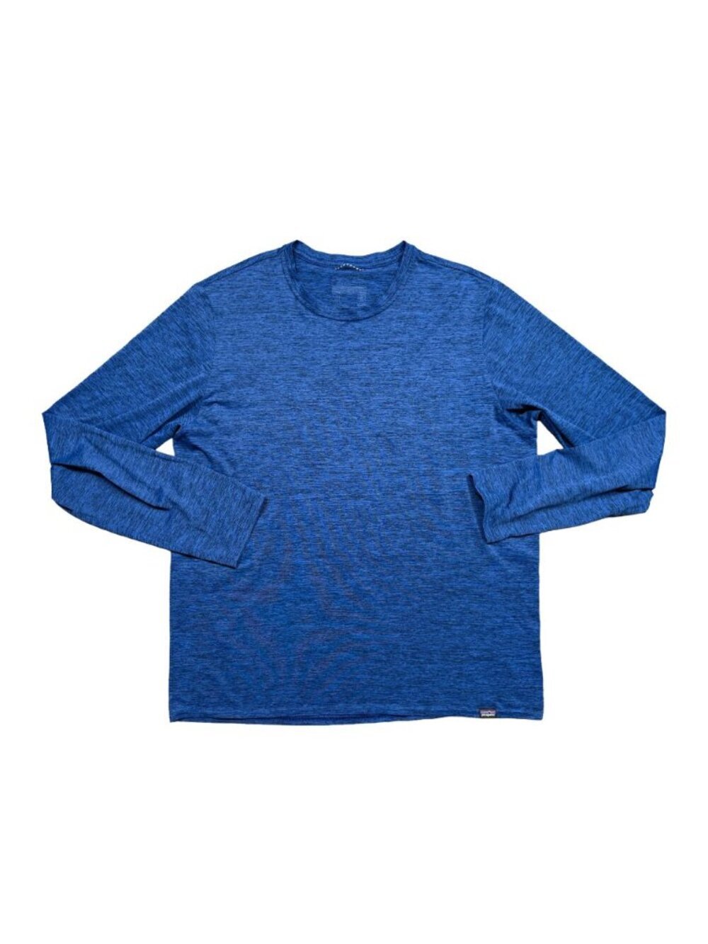 Patagonia Capilene Shirt Mens Medium Blue Long Sleeve Base Layer Hiking Outdoor